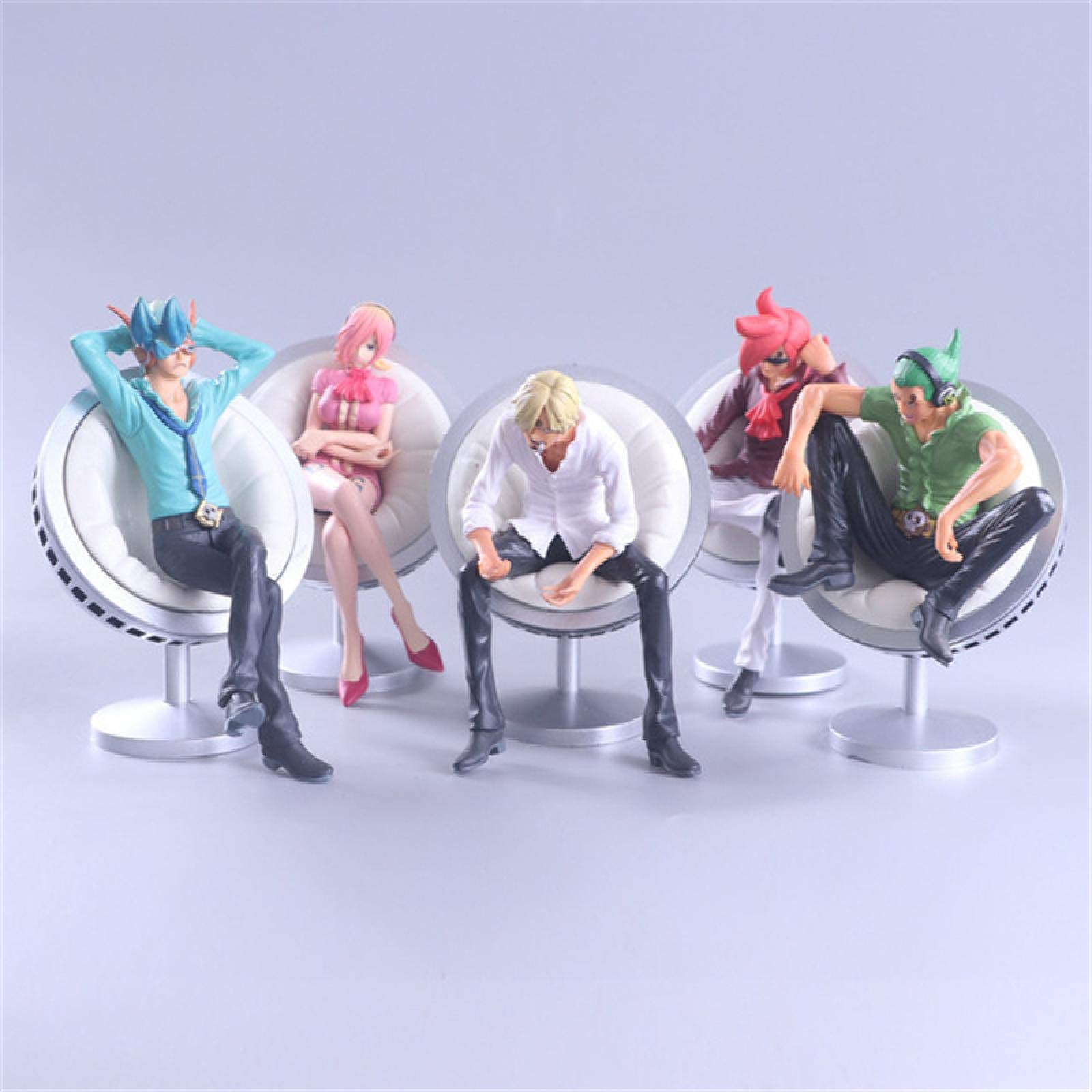 MizzZee 5 Styles One Piece Vinsmoke Family Reiju Sanji Yonji Niji Ichiji PVC Action Figure OP Luffy Fighter Collection Mode 5PCS