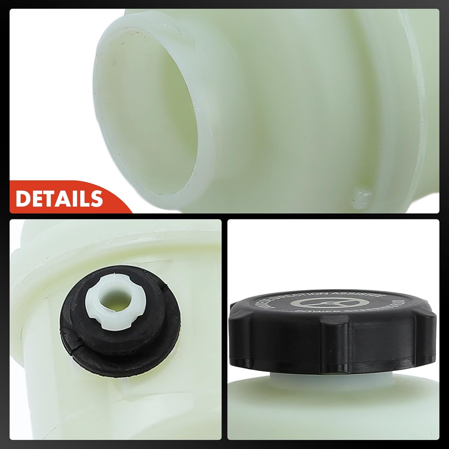 A-Premium Power Steering Reservoir/Tank with Cap Compatible with Ford Focus 2000 2001 2002 2003 2004 2005