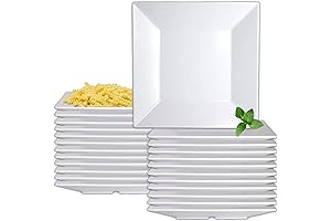 Creations Melamine Snack Plates - Restaurant-Grade, Commercial Bulk