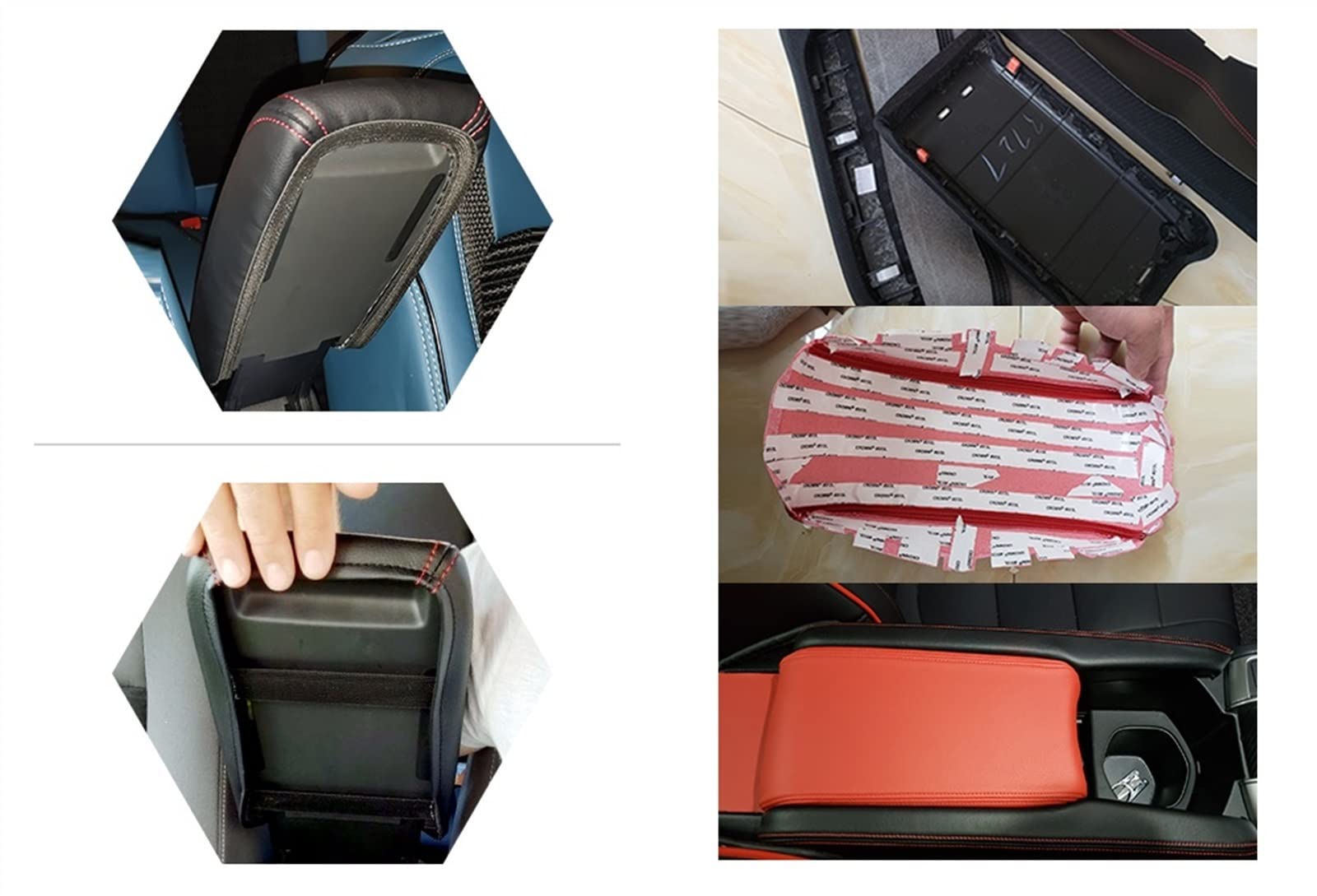 Interni automobilistici Copertura Di Protezione Della Scatola Del Bracciolo Del Coperchio Della Console Centrale Dell'automobile Per Cadillac ATS 2013-2019 Accessori In Pelle In Microfibra Trim ( Colo