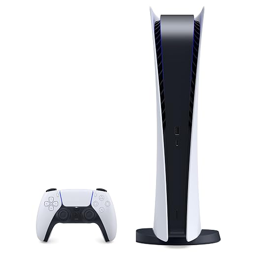 Sony PlayStation 5 PS5 Disc Version Gaming Console, 4K Blu-ray Player, 16GB GDDR6 Memory, Ultra-High Speed 825GB SSD, WiFi 6, Bluetooth 5.1, 120Hz 8K Output