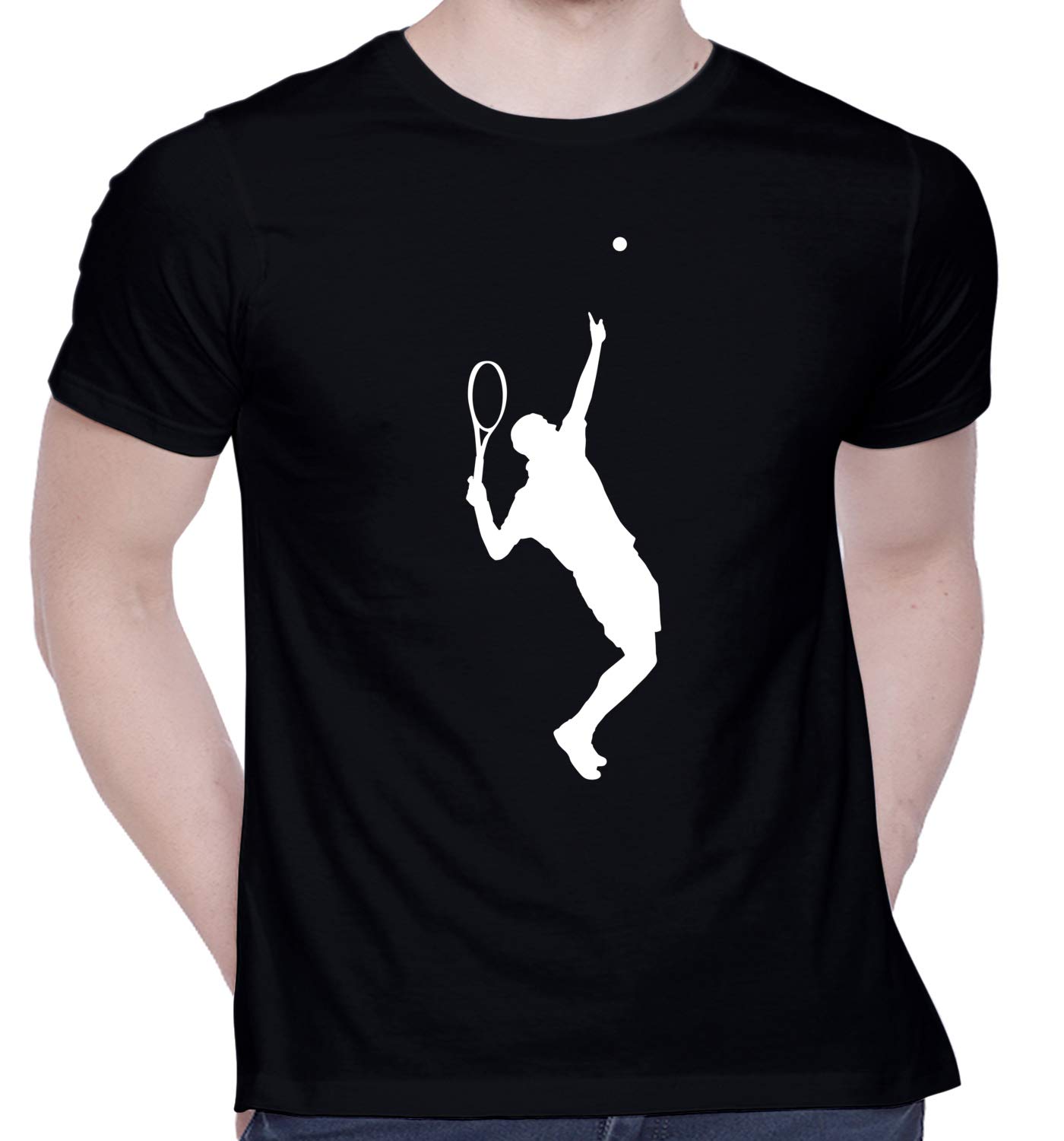 creativit Graphic Printed T-Shirt for Unisex Sports Tennis Tshirt White Tshirt | Casual Half Sleeve Round Neck T-Shirt | 100% Cotton | D00826-9-picture-50