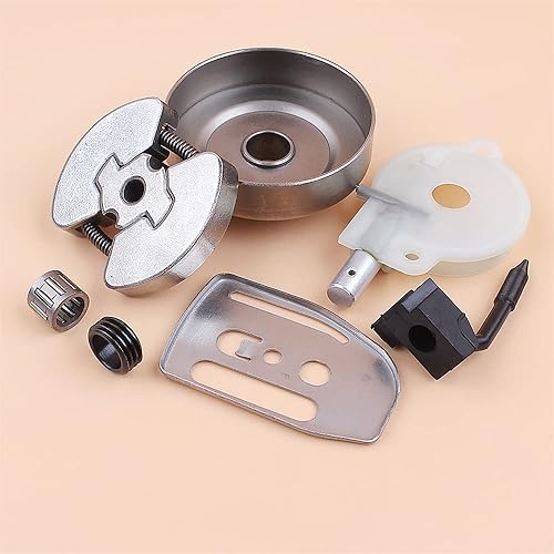 Miniatura 6 de Kit de engranaje de engrasador y tambor de embrague de bomba de aceite para motosierras Husqvarna 41 136 137 141 142 motosierras 530014410,