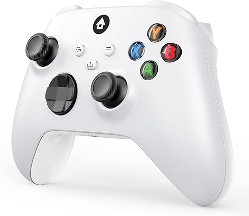 Vista 2 de Wireless Controller Compatible With Xbox One, Xbox Series XS, Xbox One XS, Windows PC, Game Controller with 2.4GHZ Adapter and Headphone Jack - White
