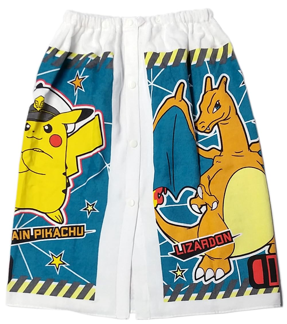 Amazon｜ポケモン 60cm丈 ラップタオル プールタオル 着替え 子供用