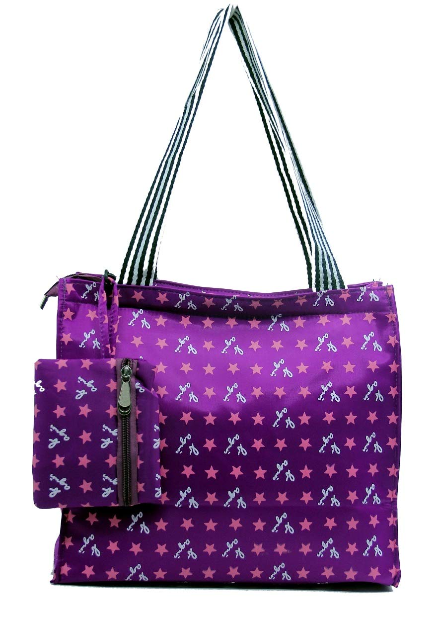 Real polo Premium tote bag/lunch bag for Men & Women, multi-purpose -Pink shade with star texture (B08D8CVW8X) Amazon Price History, Amazon Price Tracker
