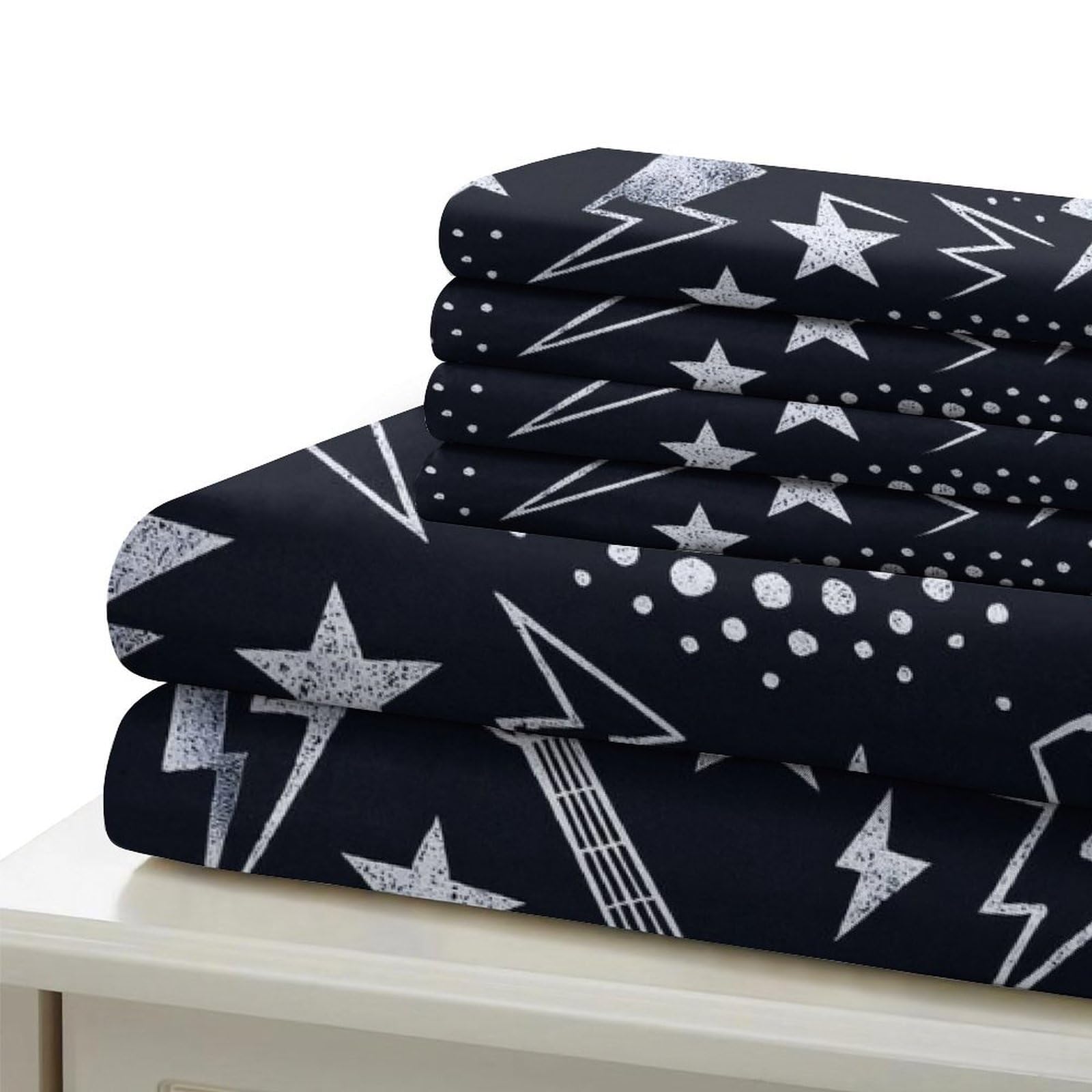 Progettazione di musica rock Impressione 3D 3 pz coperteletto Stile poster rock vintage cover piumone microfibra zip antiacari per bambini adolescenti adulti Super king（260x220cm）