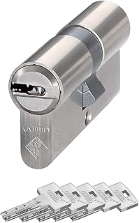 ABUS Türzylinder Bravus.2000 - Sicherheitszylinder mit Wendeschlüssel und technischem Kopierschutz plus Sicherungskarte - 5 Schlüssel inklusive - Schließzylinder Made in Germany - Doppelzylinder 30/30
