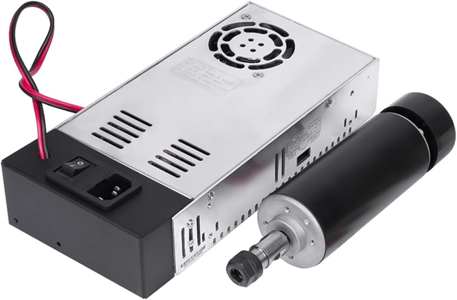 Spindle Motor, 48V DC 500W Spindle Motor Kit 12000 RPM Power Supply CNC Engraving Machine Modification Accessories