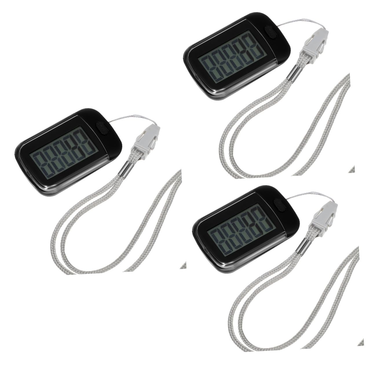 ibasenice pédomètre Portable Clipser Le Compteur de Pas Cheville Suivi des Pas Randonnée Montre Compteur de Pas podomètre Montre Course à Pied Montre Sport Plastique Black