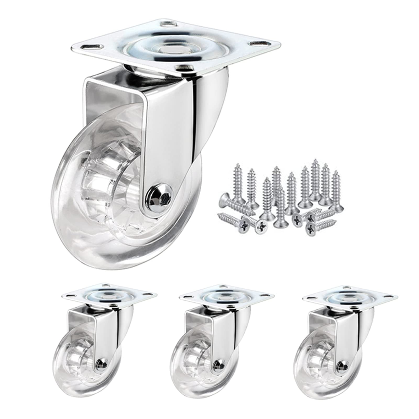 ZGUOUZANTYE 4 Heavy Duty Caster Wheels for Furniture Trolley