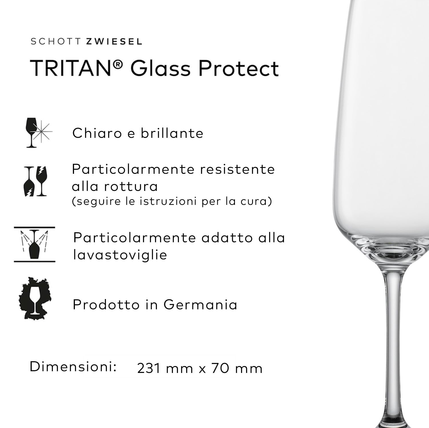 SCHOTT ZWIESEL Premium Box Tulip (set da 18), bicchieri da vino e da champagne senza tempo in un set, bicchieri in cristallo Tritan lavabili in lavastoviglie, Made in Germany (art. 124136)