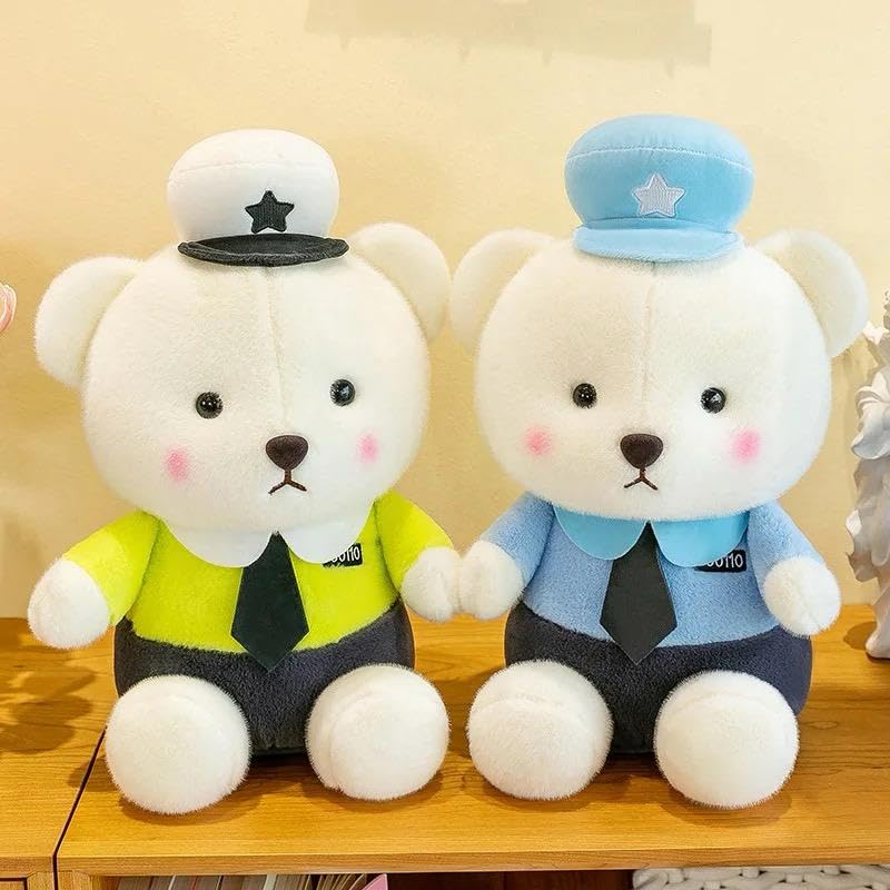 Image of Cionum Soft Plush Toy for Kids - Cute Stuffed Animal Soft Toy - Soft Cuddly Toy for Baby Boys & Girls, Return Gift & Room Decor -Random Color Police Teddy 25cm