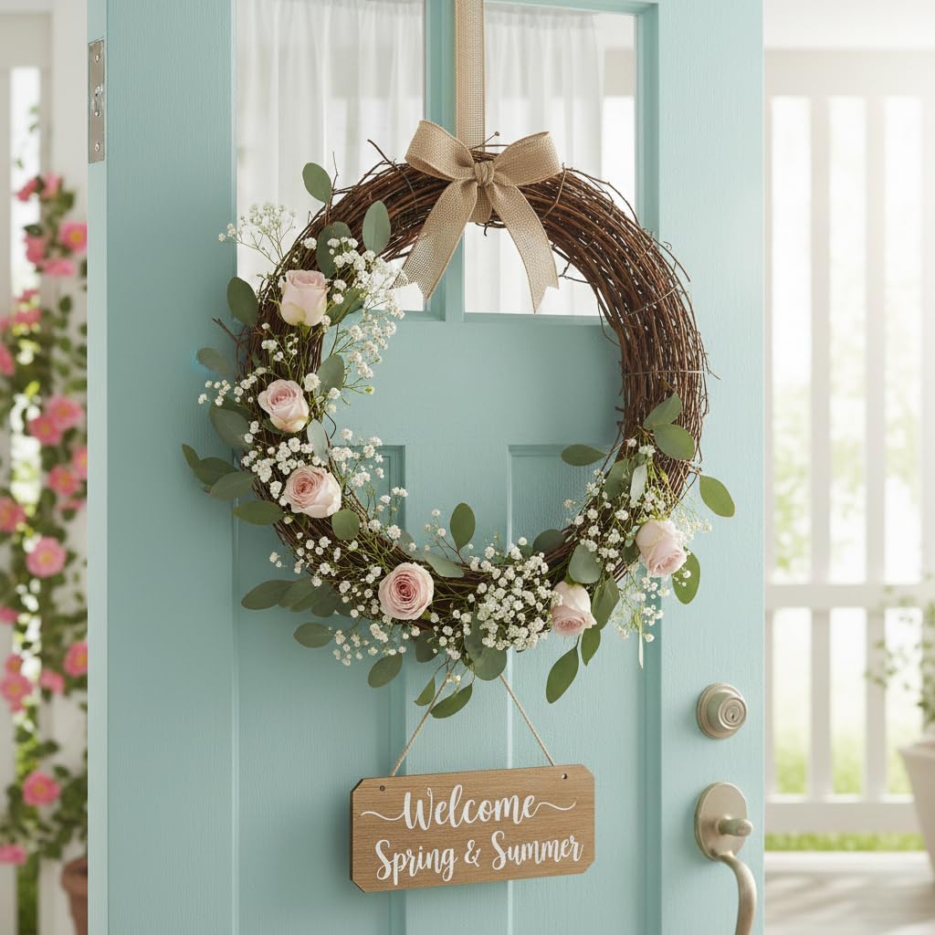 Twig Garland: 15.7ft Natural Grapevine Spring Wreaths for Front Door, Backdrop Hanging Vine for DIY Crafts Christmas Easter Valentines Day Wedding Party Home Decor - Image 6