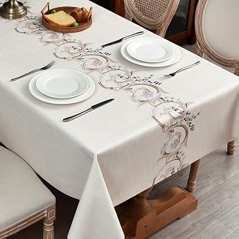 Garden Tablecloth Outdoor Weatherproof 137 x 137 cm Oilcloth