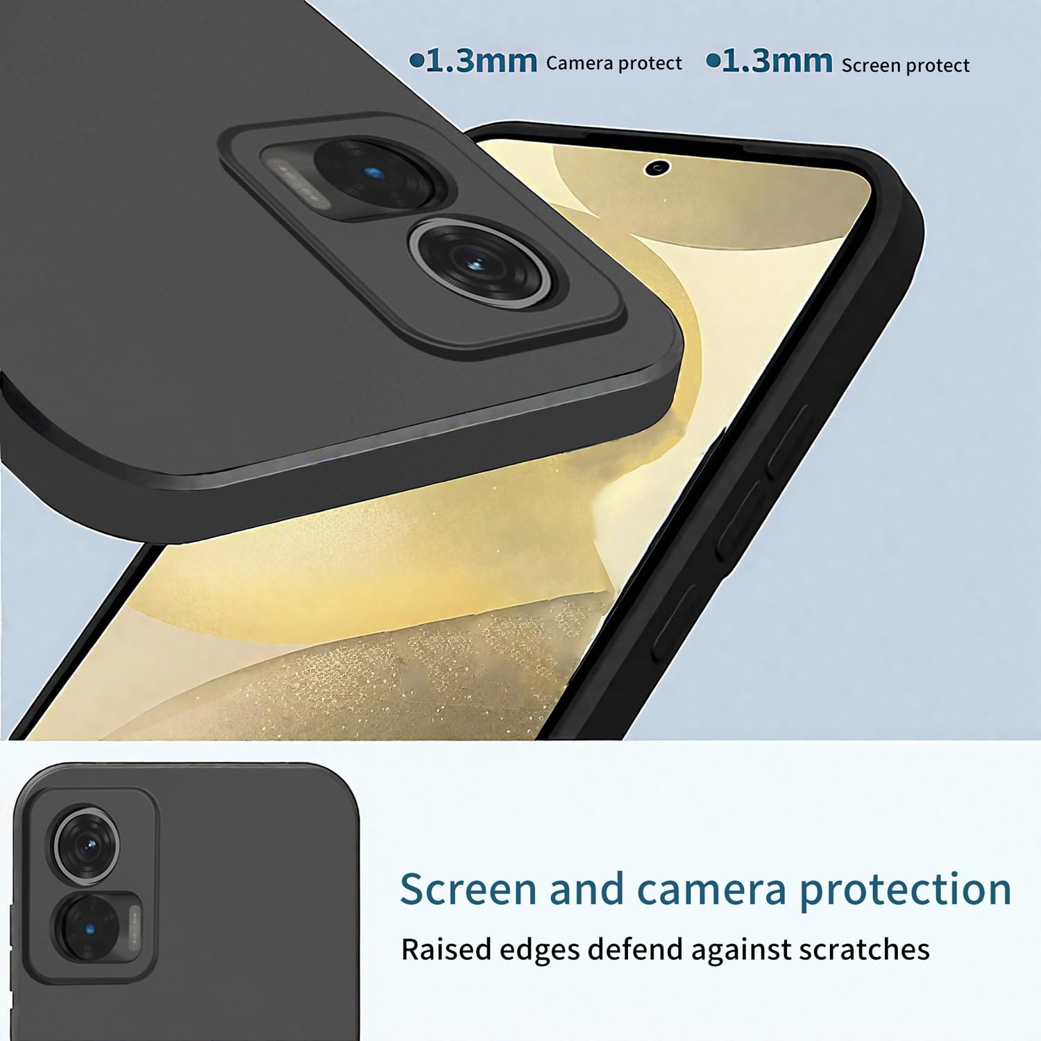 Coque Magnétique Motorola Edge 30 Neo – Housse Anti-Choc Noir – Aimant Armor Ring