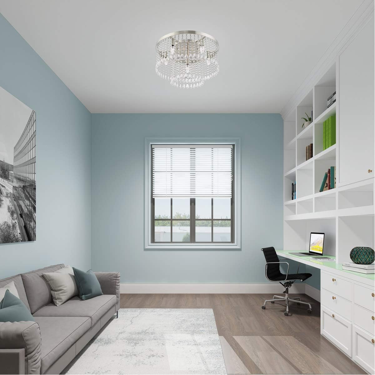 Livex Lighting 6 Lt Brushed Nickel Ceiling Mount