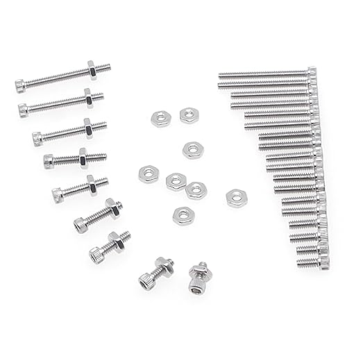 Miniatura 5 de #2-56 UNC Kit surtido de tornillos de cabeza hexagonal de acero inoxidable