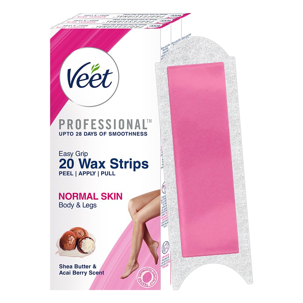 Full Body Waxing Kit Strip For Normal Skin - 20 Strips (Pack of 3)