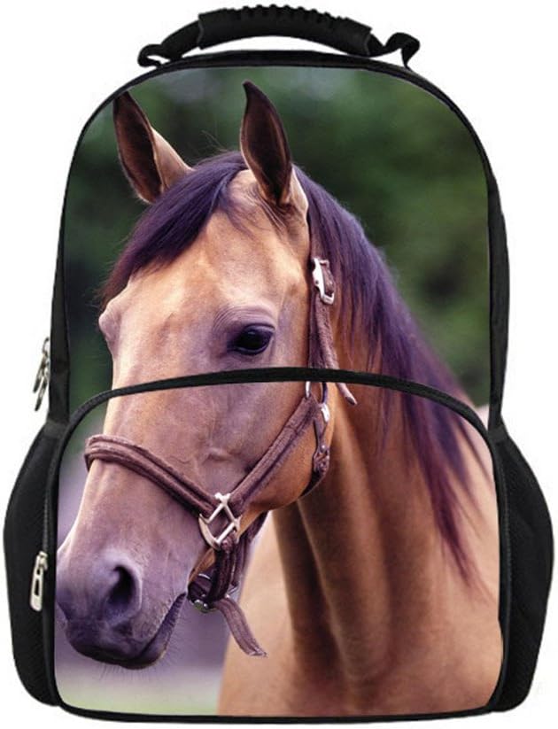 backpack with horses design