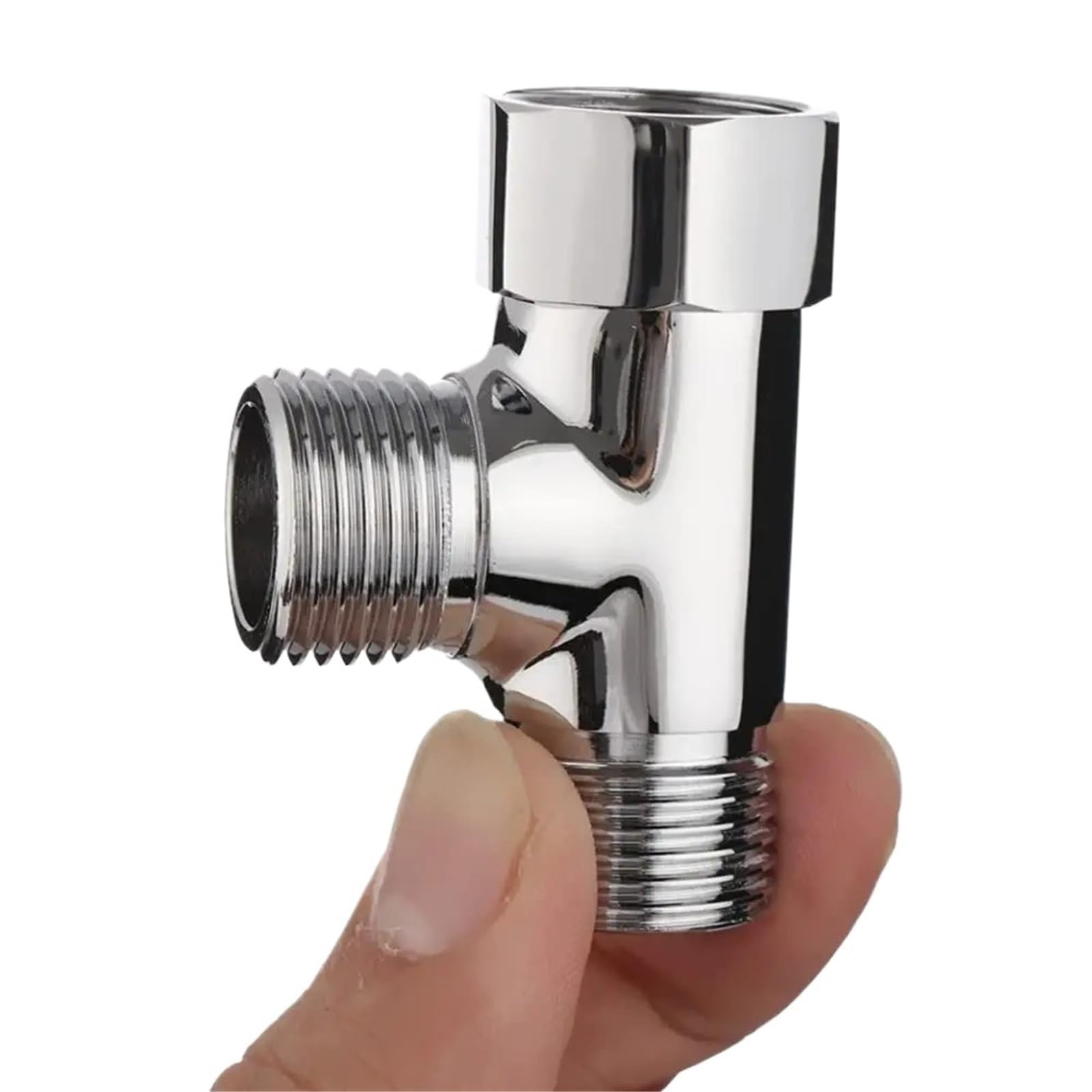 Adaptateur en T en laiton pour douche moderne et système de colonne flexible