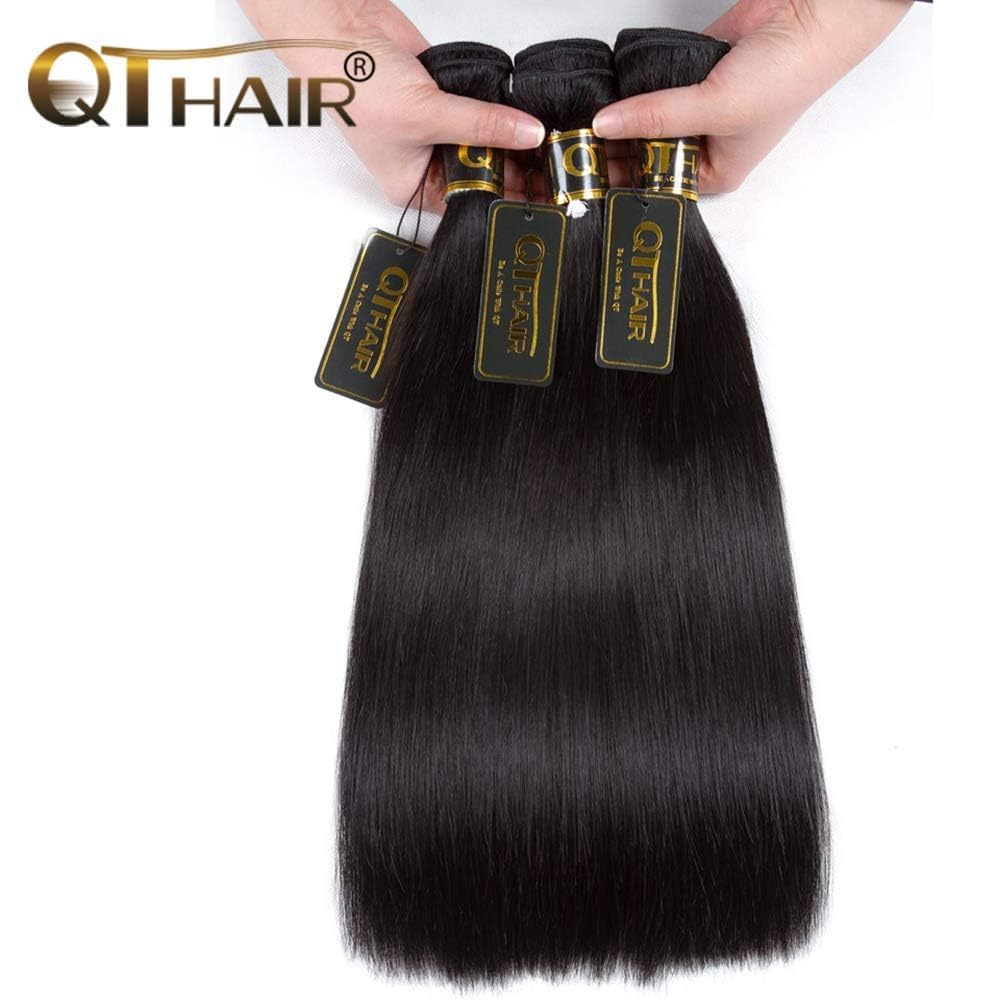 Amazon.com : QTHAIR 18A Grade Straight Human Hair Bundles 16  display picture 1