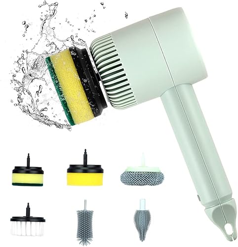 Cepillo giratorio eléctrico cepillo de limpieza multifuncional para el hogar cuenco de inodoro de cocina y zapatos limpiador de ducha ligero cepillo