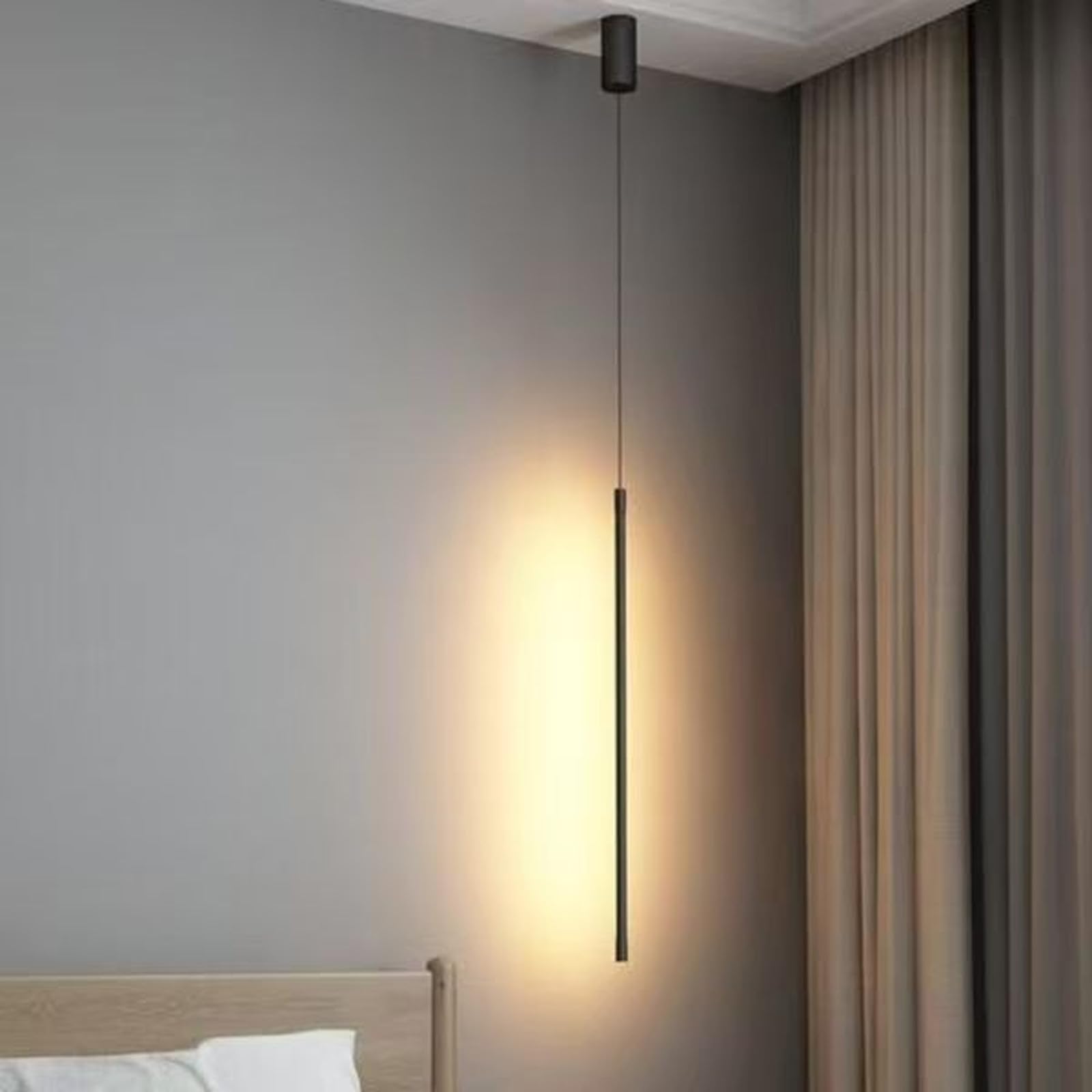Lámpara de araña moderna LED lineal de techo para decoración de dormitorios 8