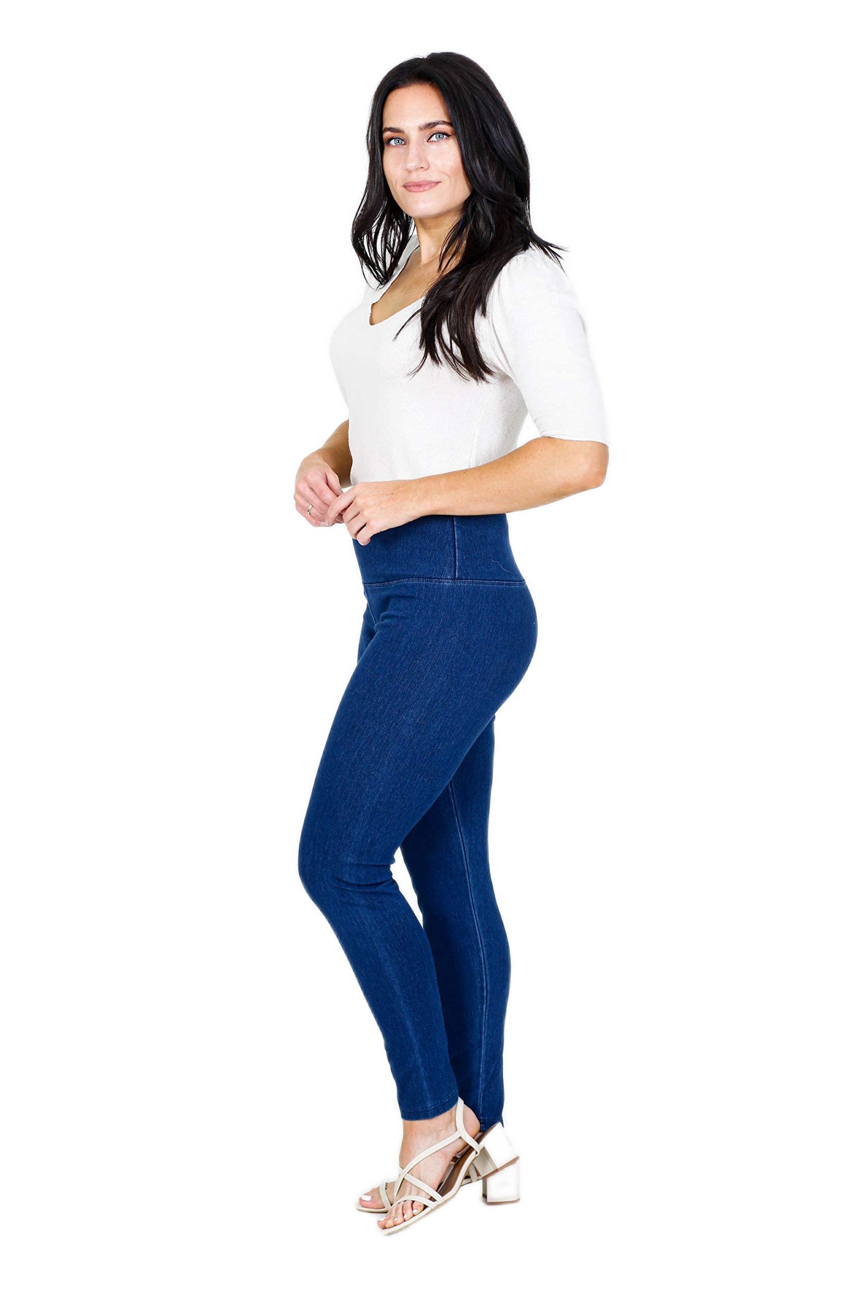 Legging de Algodón con Spandex Azul L Chiquita Intro Cintura Alta 5