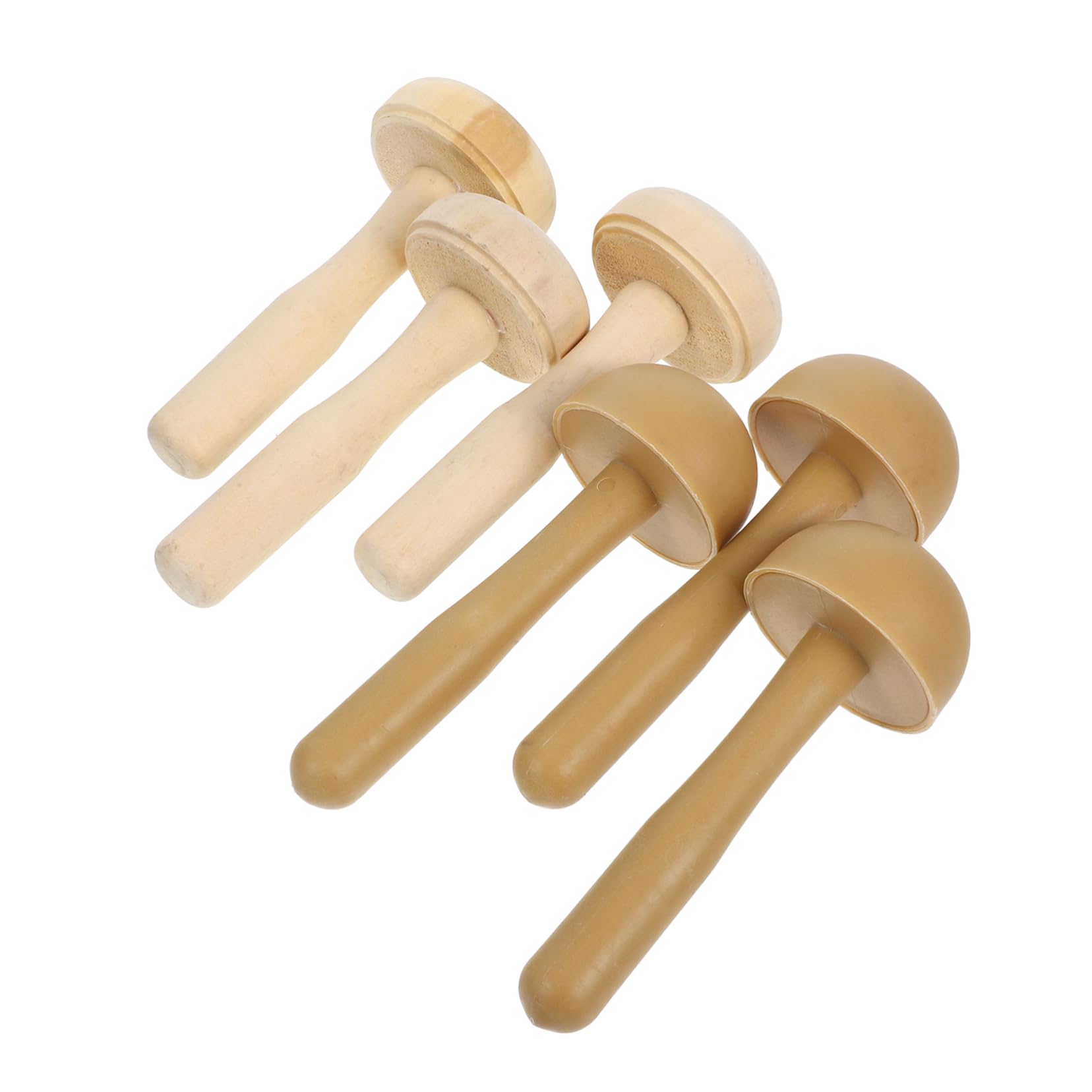 EPIGEIST 6pcs Wood and Plastic Mushroom Roller Printmaking Tools Precision Ink Rubbing Paper Printing Supplies for Student Art Projects and Artist Printmaking