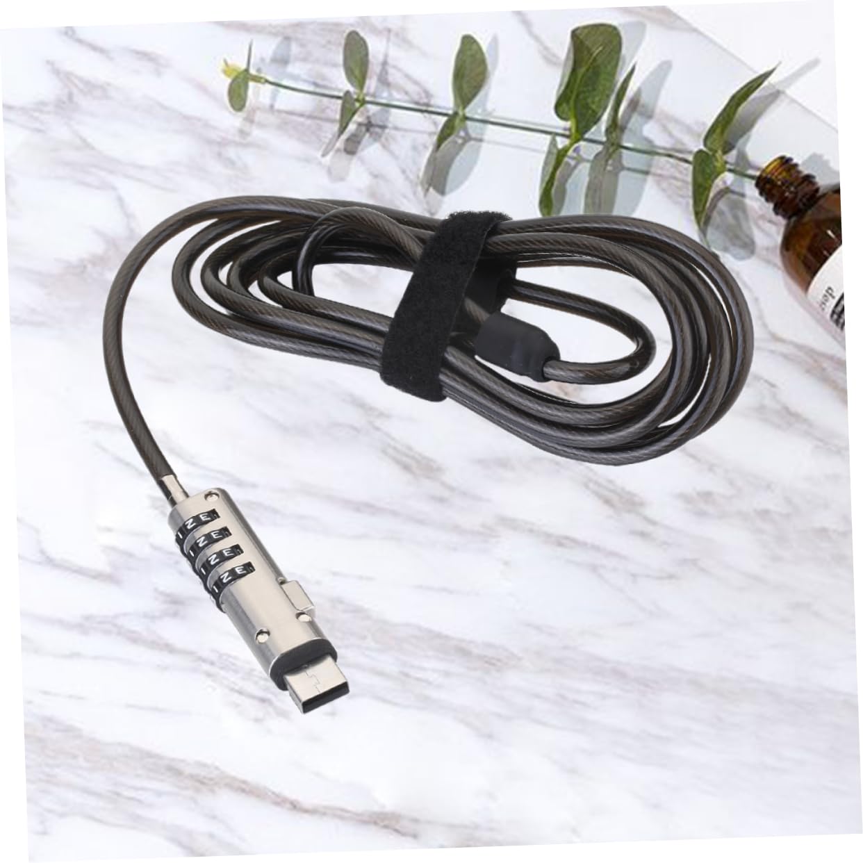 Housoutil USB Lock Laptop Security Lock Numeric Password Lock for Notebook Easy to Install Use