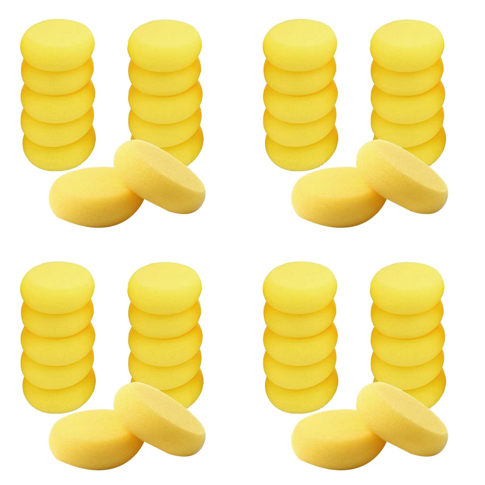 Jnchdghwa 200Pcs Clay Sponge, Painting Sponges, Pottery Sponges for Clay, Round Sponge, Clay Sponges for Pottery, Paint Sponges