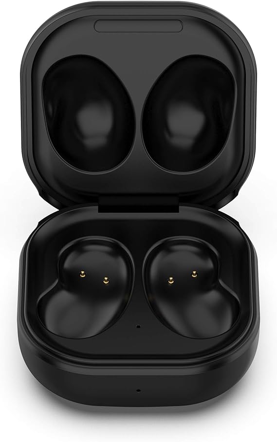 Threeeggs Charging Case for Samsung Galaxy Buds Live, Wired Charger Station for Galaxy Buds Live SM-R180 Earbuds 600Mah (Black)