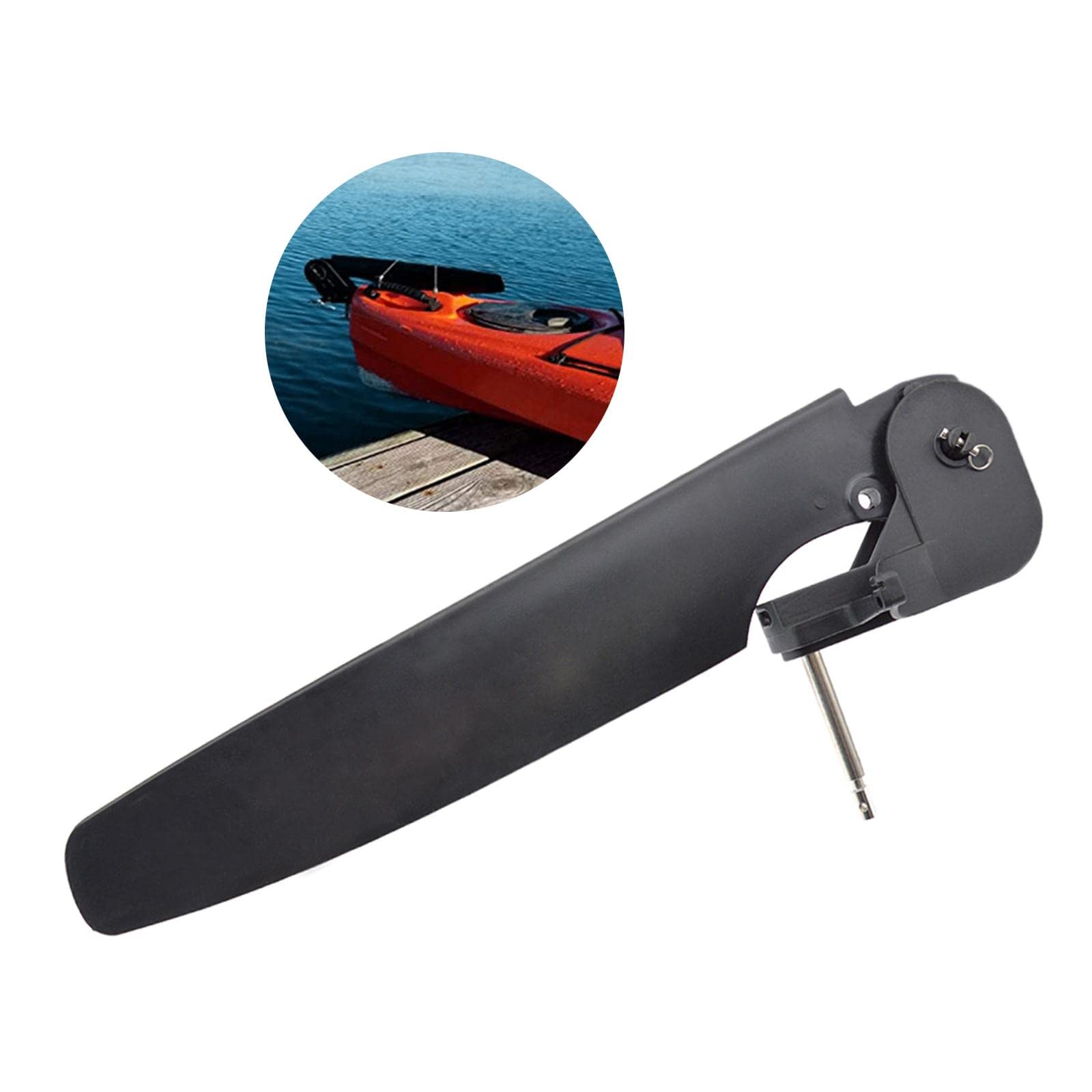 ZAANU Système de Direction de gouvernail de Bateau de canoë et de Commande au Pied arrière de pêche/114 (Size : 80MM)