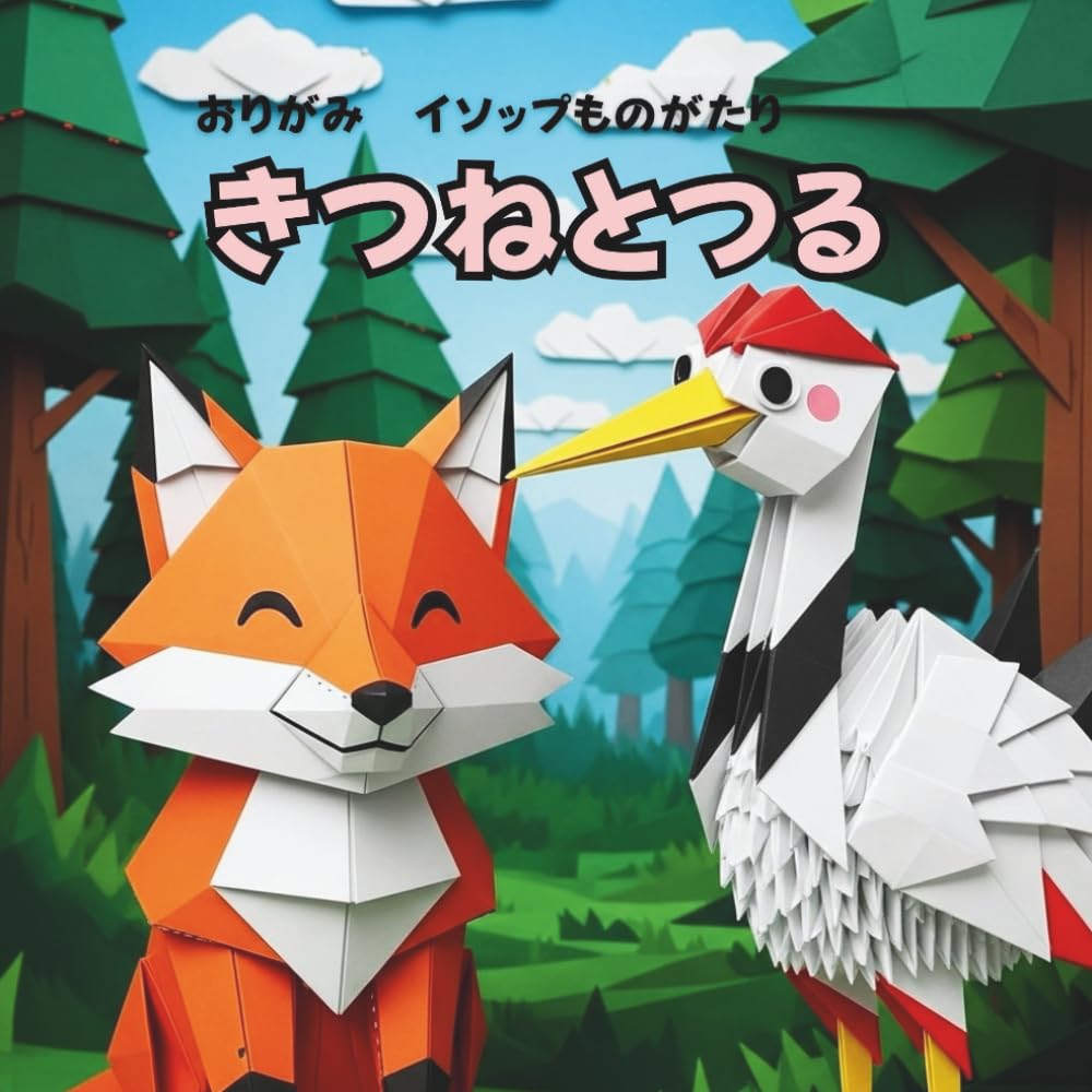 きつねとつる: おりがみ　イソップものがたり