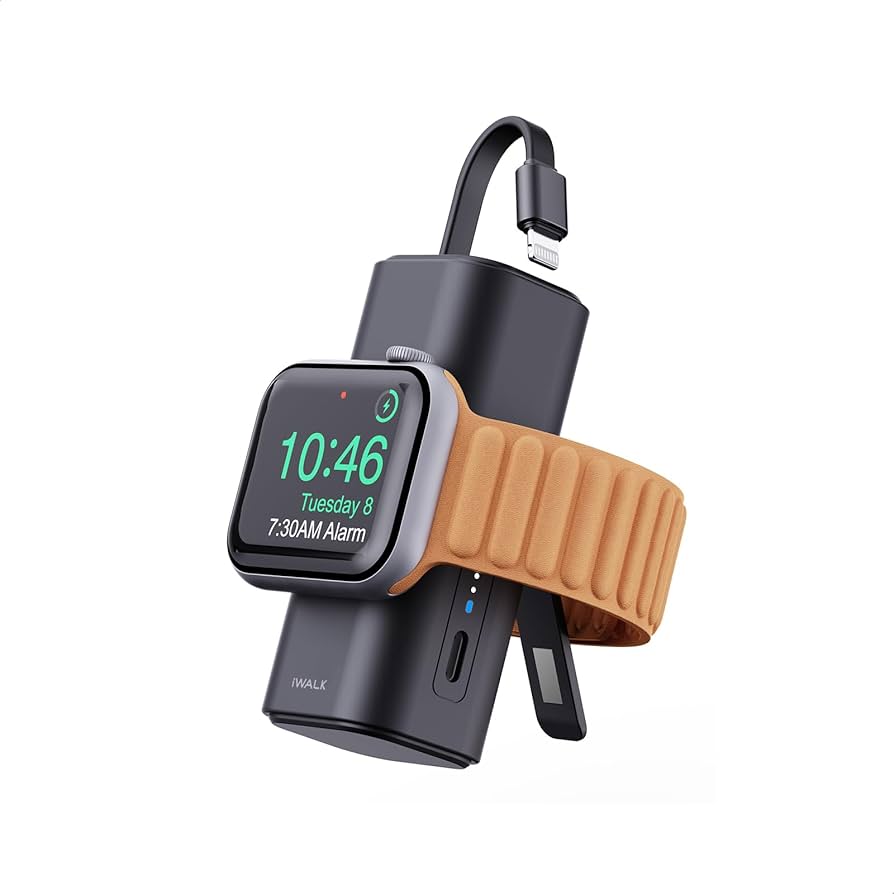 Amazon | iWALK モバイルバッテリー ケーブル内蔵 Apple Watch