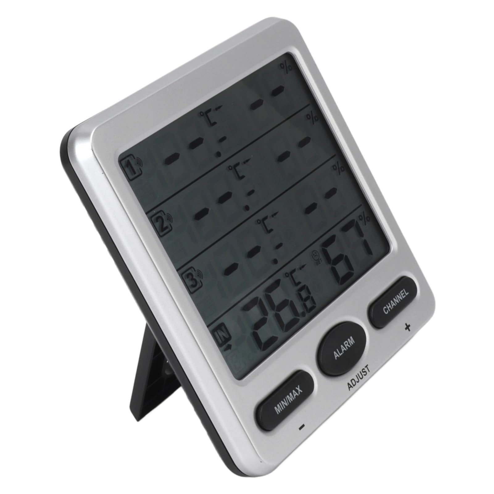 Moniteur sans Fil de Thermomètre D'hygromètre de Pièce de Haute Précision pour la Maison de Chambre de bébé ABS 4 Unités