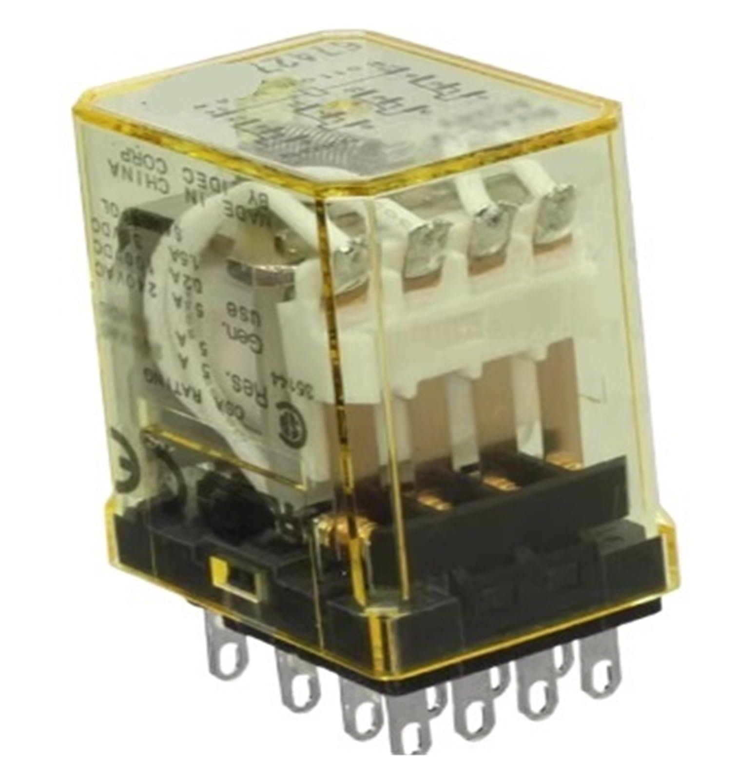 YMUGUEGH Relay 14 pin AC relay RY4S-UAC24V 24VAC