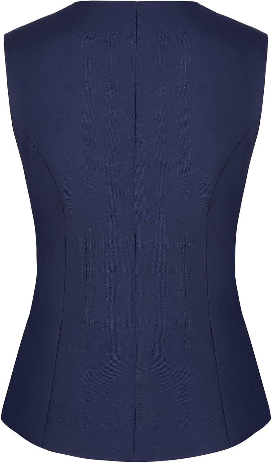 Waistcoat Vest for Women Fully Lined V-Neck Button Down Formal Fitted Dressy Suit Vest Coat with Pockets