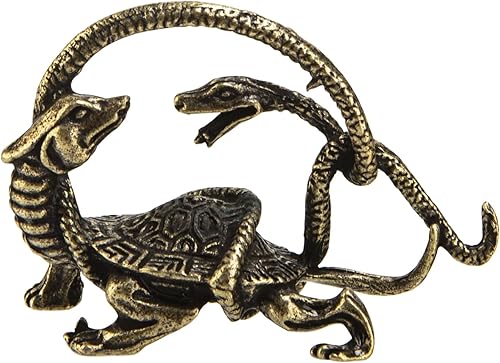 1 Uds. Tortuga Negra Bronce Cuatro Dioses Decoración Animal Basáltico Animal Regalo Estatua Negro Tortuga Bronce Mini Estatua Decorativa Té Mascota