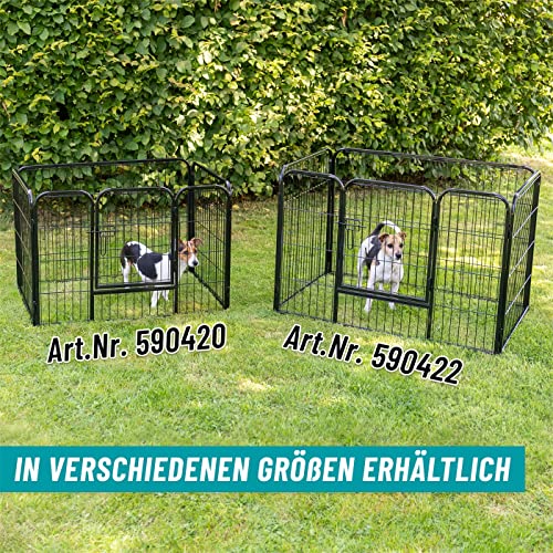 VOSS.PET Welpenauslauf XL mit Bodenwanne, Welpengitter, Kleintier Freilaufgehege 93x63x63cm
