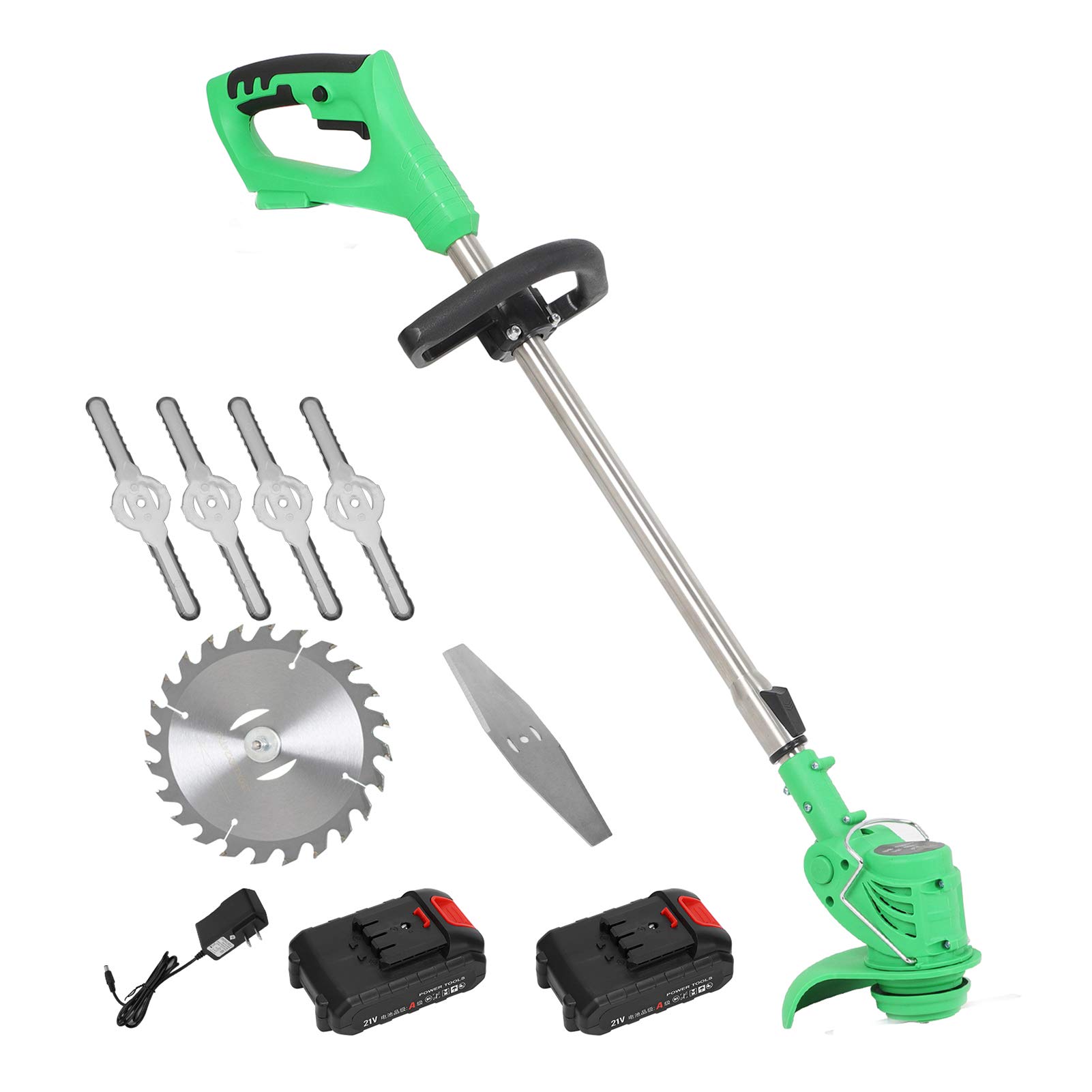 Buy Electric String Trimmer, Edger Lawn Mower 2pcs 21V 3000mAh Lithium