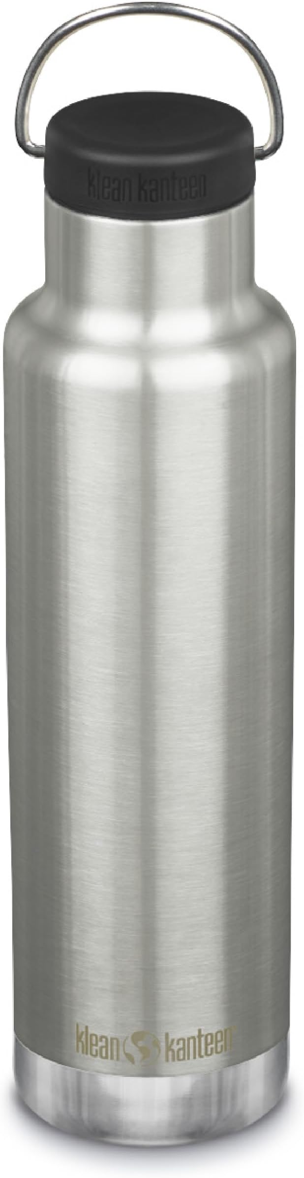 Klean Kanteen Insulated Classic 20 oz (with Loop Cap), Brushed Stainless Steel