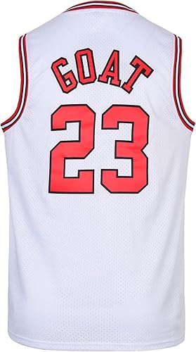 Miniatura 3 de Camiseta de baloncesto juvenil de cabra clásica 23 hiphop, fiesta temática, camisas de regalo para niños, bordado para fanáticos del baloncesto