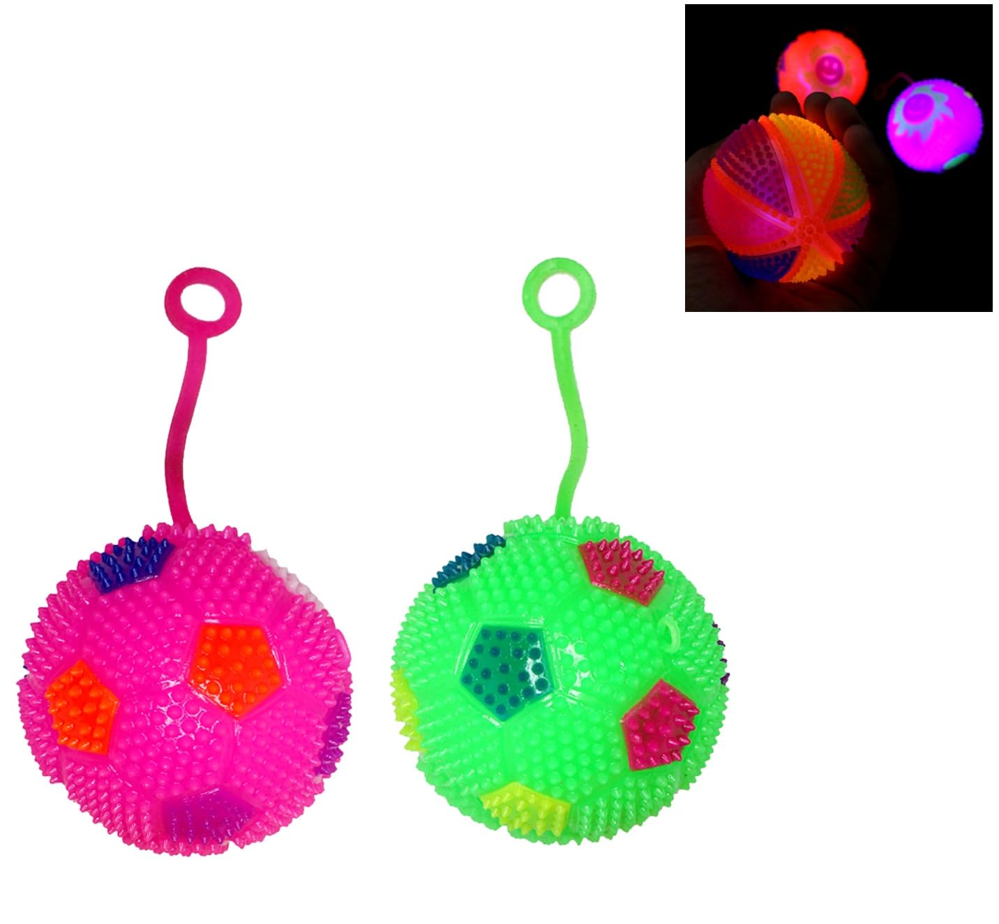 Morges Led Light with Whistle Sound Squeaker Chew Ball for Pets Set of 2 (B0C7GH7SYR) Amazon Price History, Amazon Price Tracker