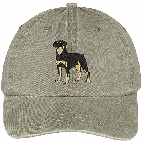 Trendy Apparel Shop Rottweiler Embroidered Dog Theme Low Profile ...