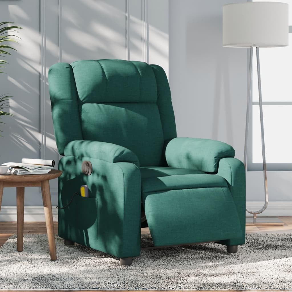 Xichuzi Sillón reclinable de Masaje eléctrico Tela Verde Oscuro, Sillón De Relax, Sillon Masaje Relax, Sillon Relax Electrico, Hogar Sillon Relax, Sillones Comodos, Sofa Tantra - 3205196