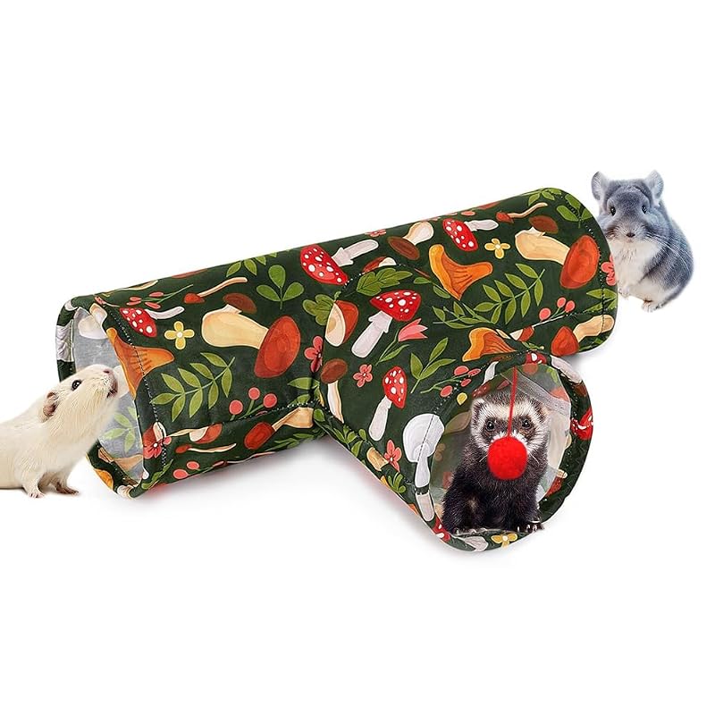 Túnel para Coelhos e Porquinhos-da-Índia com 3 Vias, Dobrável e Lavável Deofun — 1 unidade
