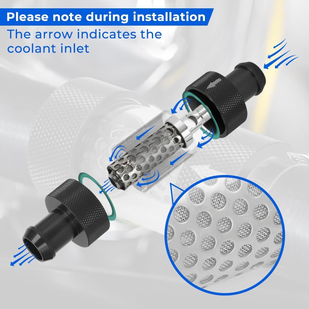 3/4" Universal Filter Inline Heater Core Coolant Filter