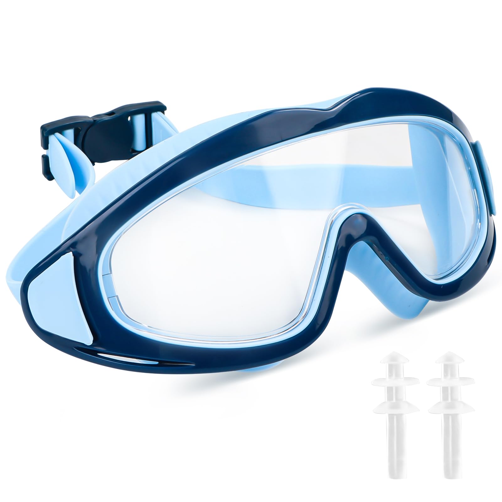 Occhialini Da Nuoto Freela Per Bambini 6-14 Anni – Maschera Con Copertura Naso E Anti-appannamento, Ideale Per Snorkeling E Piscina